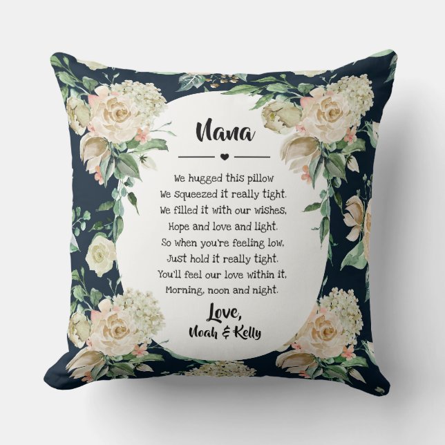 Coussin Grandma Grammy Nana de Grandkids (Recto)