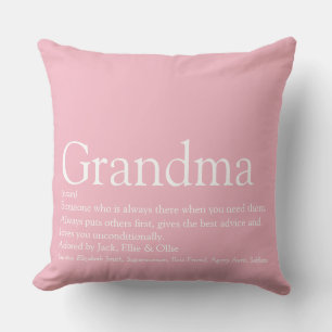 Coussin Grandma Granny Définition Dit Rose Large