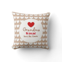 GRANDMA We Love You with Hearts C07A