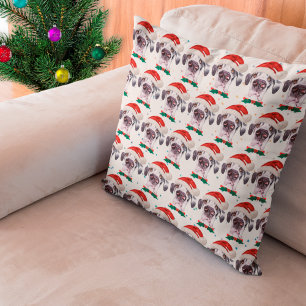 Coussin Grands Danois Race de Chien Étoiles de Noël