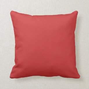 Coussin Grange Rouge Solide uni décoratif