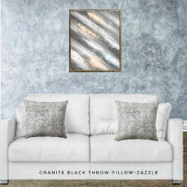 Coussin Granit noir