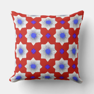 Coussin Graphique coloré, géométrique, cool, moderne et te