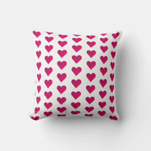 Coussin Graphique d'amour du Motif du coeur rouge