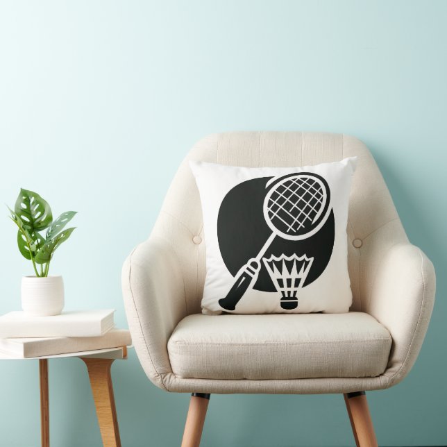 Coussin Graphique de badminton (Chaise)