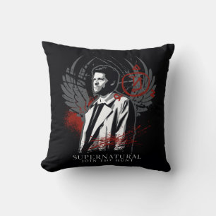 Coussin Graphique de graffiti de Castiel surnaturel