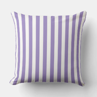Coussin Graphique de ligne blanc violet