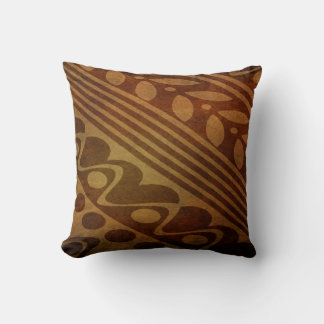Coussin Graphique en gras en couleur rouille