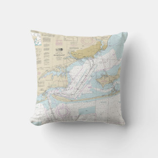 Coussin Graphique marin de la baie Pensacola 11383