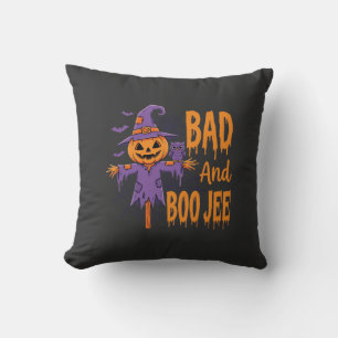 Coussin Graphisme d'épouvantail Halloween Bad And Boo Jee