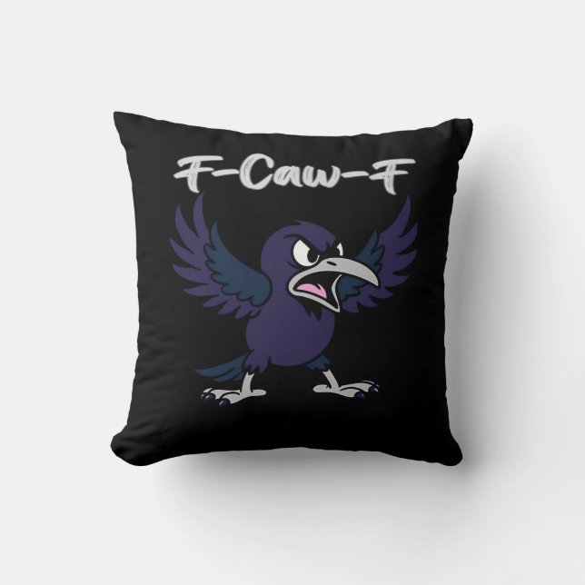 Coussin Graphisme esthétique F-Caw-F (Recto)