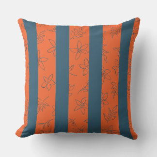 Coussin Graphisme Floral ; Design Textile ;