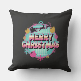 Coussin Graphisme rétro Noël des années 80