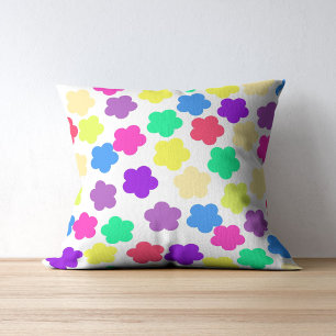 Coussin Gras Coloré Floral Tropical Whimsical Été
