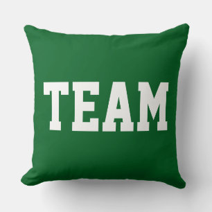 Coussin Gras Vert Athlétique Amusant Sportif Équipe Texte