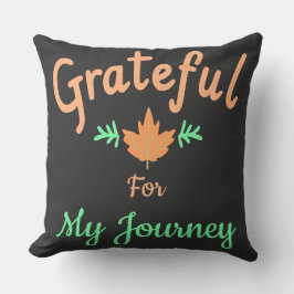 Coussin Grateful for My Journey Personnalisable