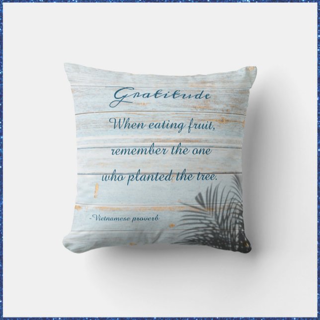 Coussin Gratitude Inspirante (Créateur téléchargé)