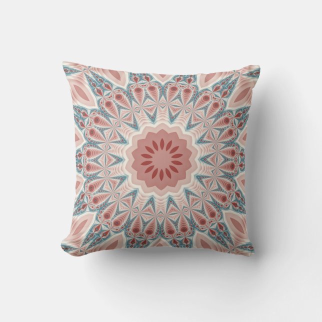 Coussin Grattez moderne Kaleidoscope Mandala art fractal (Recto)