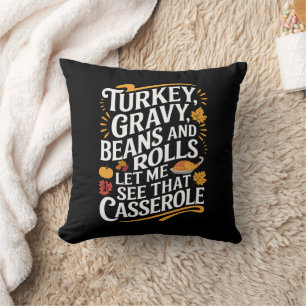 Coussin Gravy de dinde haricots et petits pains laissez-mo