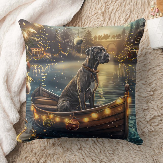Coussin Great Dane Christmas Festive Voyage (Couverture)