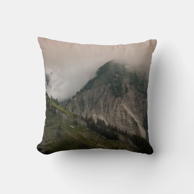 COUSSIN GREEN AND GRAY MOUNTAIN UNDER WHITE CLOUDS (Recto)