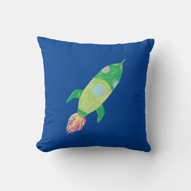 Coussin Green Chilton Space Rocket Star (Recto)