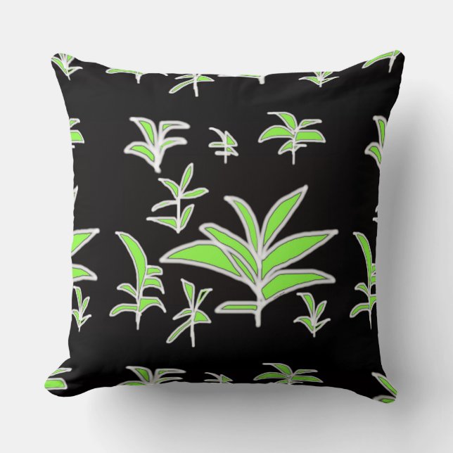 Coussin Green leaf (Recto)