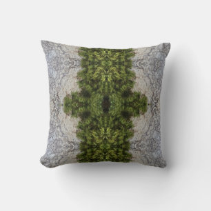 Coussin Green Moss & Earth Art Abstrait