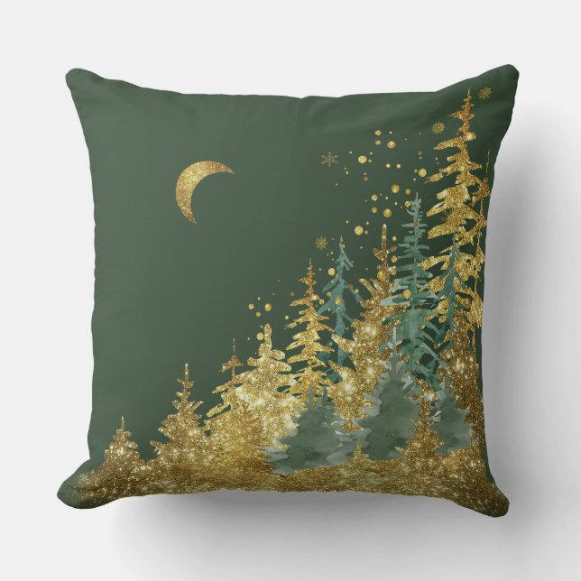 Coussin Green Pine Forest  (Recto)