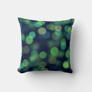 Coussin Green Stars Bokeh