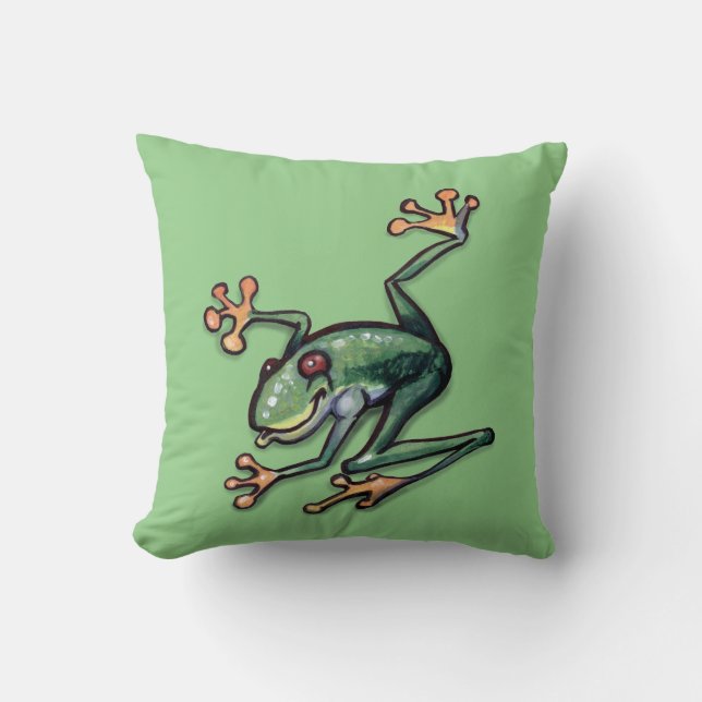 Coussin Grenouille des arbres (Recto)