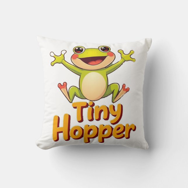 Coussin Grenouille Mignonne (Recto)