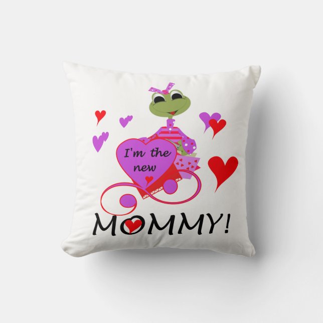 Coussin Grenouille Nouveaux cadeaux maman (Recto)