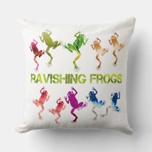 Coussin grenouilles ravissantes