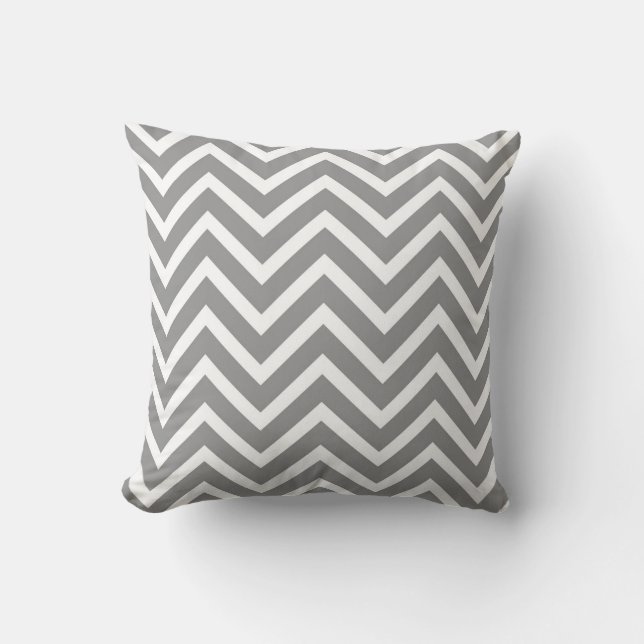 Coussin Grey Chevron (Recto)