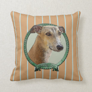 Coussin Greyhound dans cadre