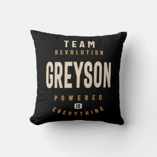 Coussin Greyson Nom Personnalisé - Drôle Greyson