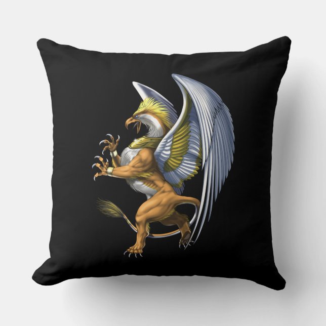 Coussin Griffin de la mythologie grecque (Recto)