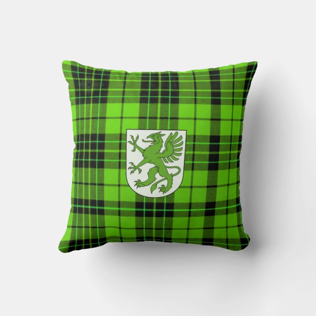 COUSSIN GRIFFIN-TARTAN VERT (Verso)