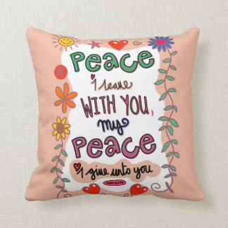 Coussin Griffonnage chrétien des textes d'écriture sainte