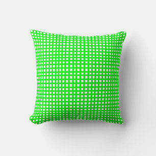 Coussin Grille carré verte