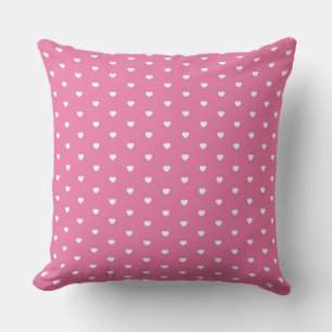 Coussin Grille de cœur rose ravissante pour l'amour inspir