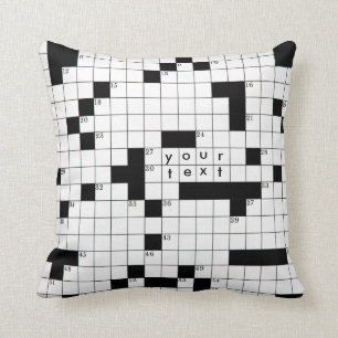 Coussin Grille de mots croisé