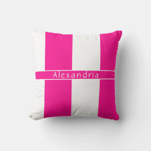 Coussin Grilles Chic Personnalisées Rose Chaud