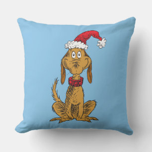 Coussin Grinch classique   Max - Santa Hat