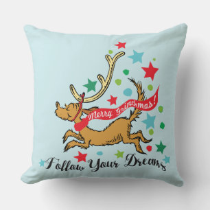 Coussin Grinch Max - Suivez vos rêves