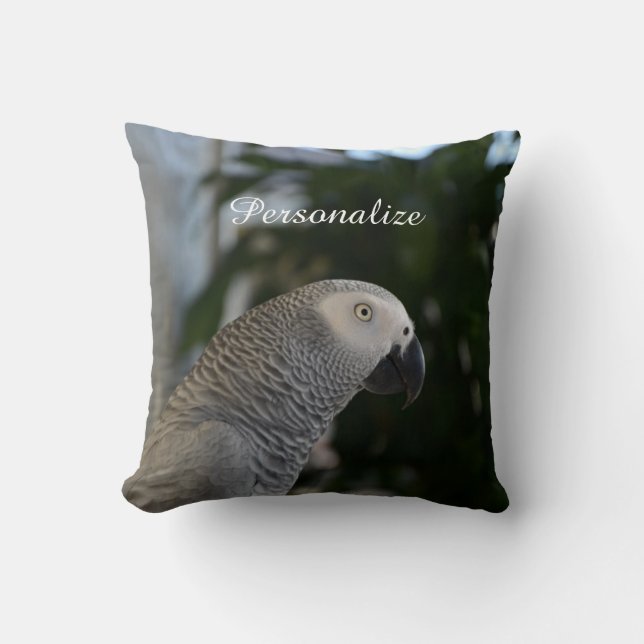 Coussin Gris africain paisible (Recto)