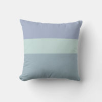 Gris Bleu et Vert rayures Reversible Thon Pillo
