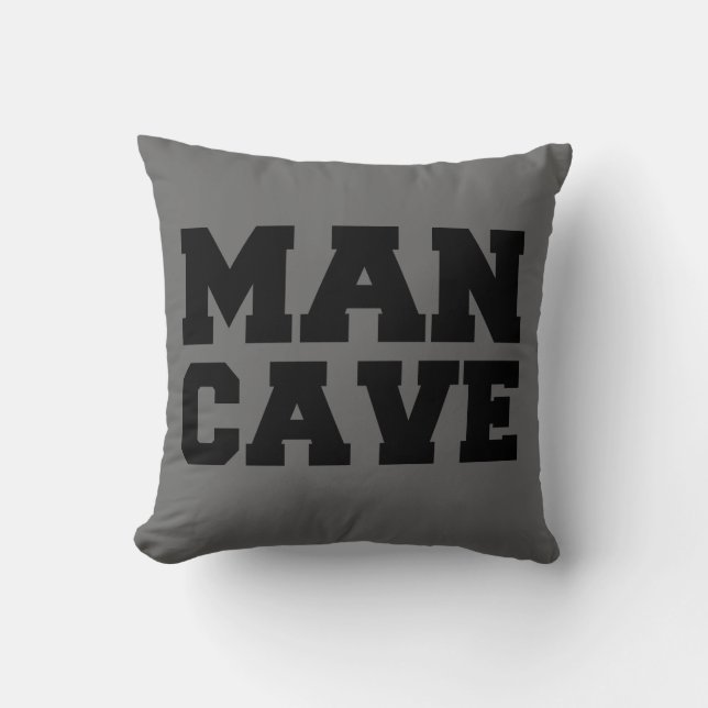 Coussin gris de caverne d'homme (Recto)