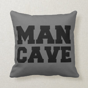 Coussin gris de caverne d'homme